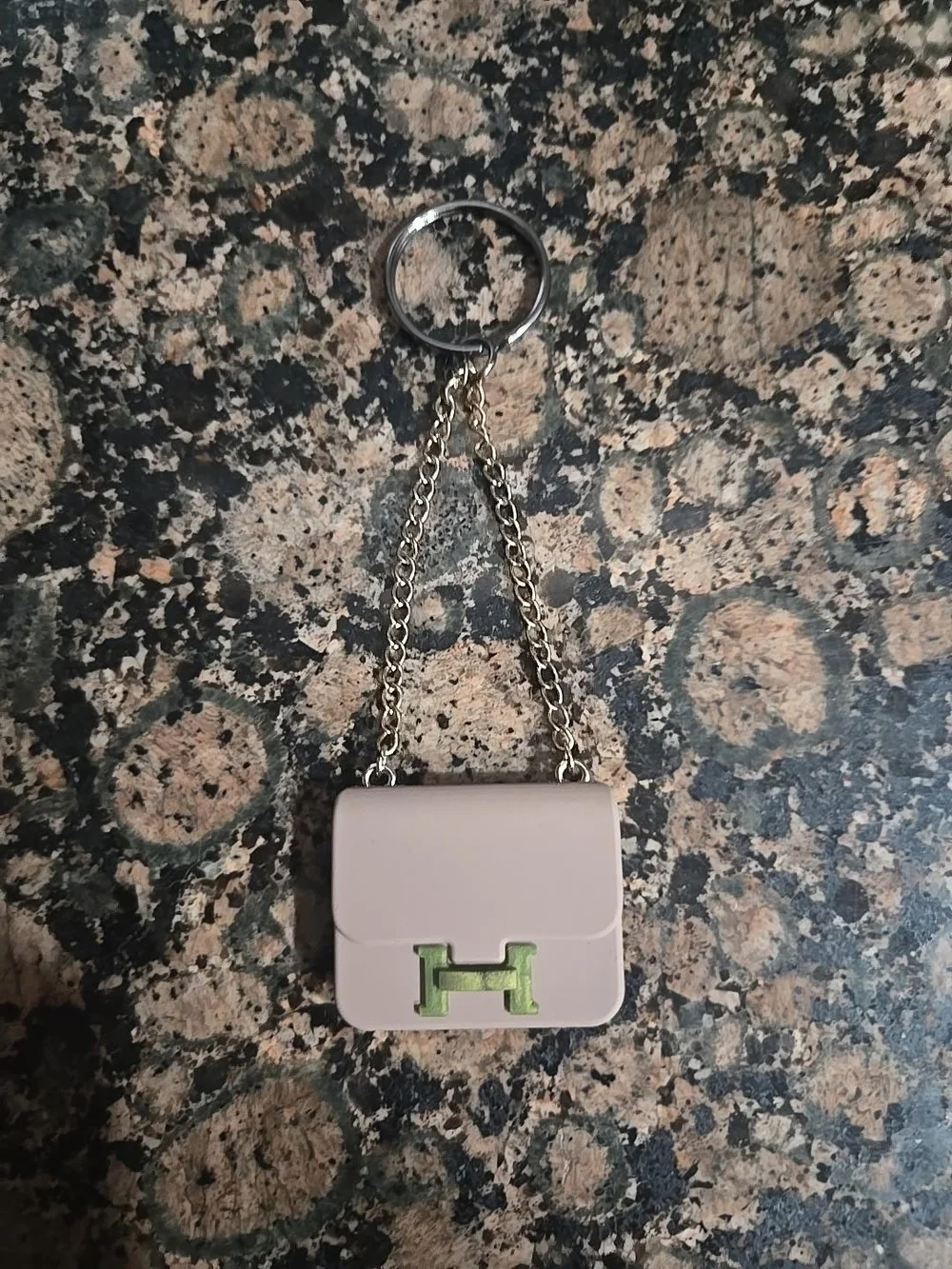 Mini Lavender Chain Keychain Bag Charm
